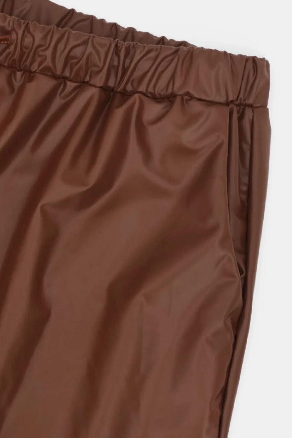 Plus Size Puff Sleeve and Drawstring Joggers Set