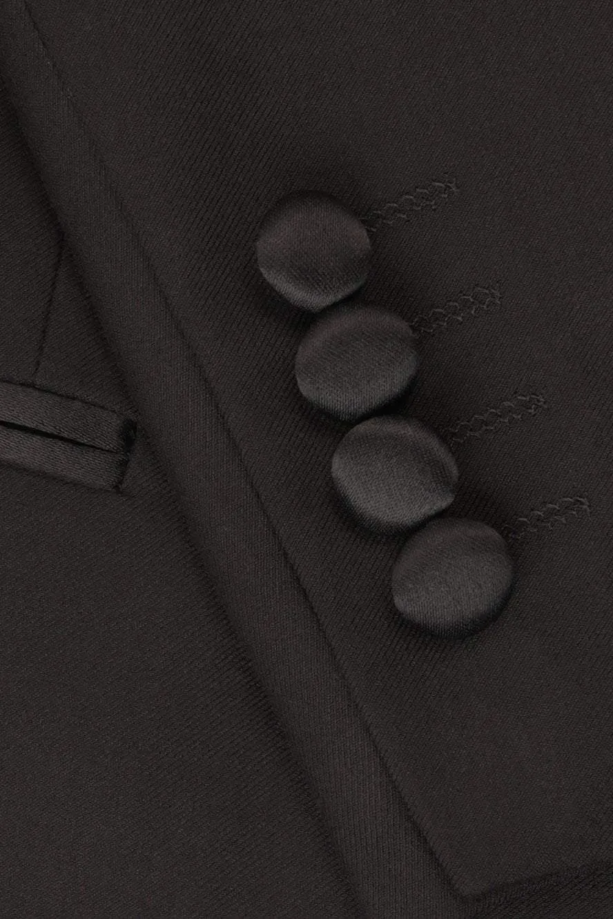 "Rio" Black Tuxedo Jacket