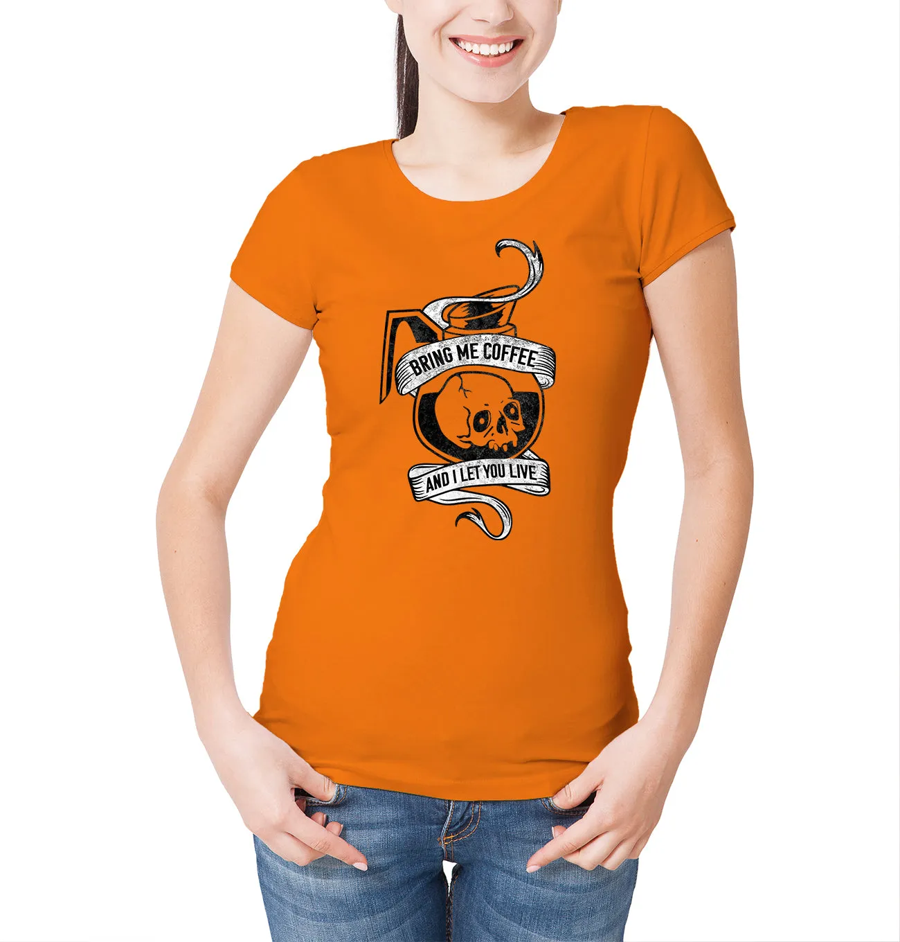 Reality Glitch Bring Me Coffee Womens T-Shirt