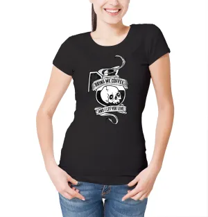 Reality Glitch Bring Me Coffee Womens T-Shirt