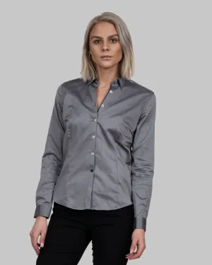 Red bow 122 Woman Grey Non-Iron