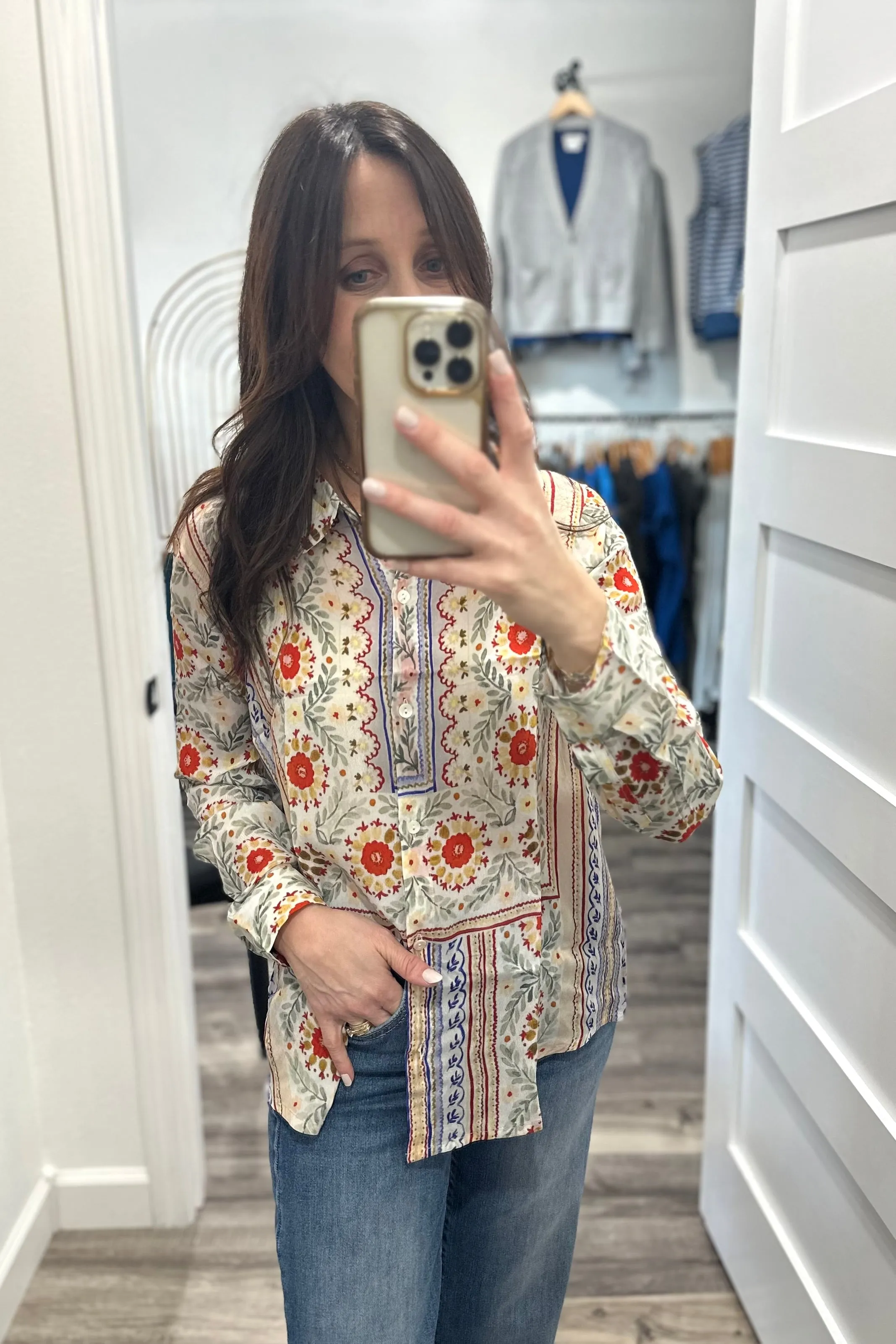 Rita Pattern Button Down