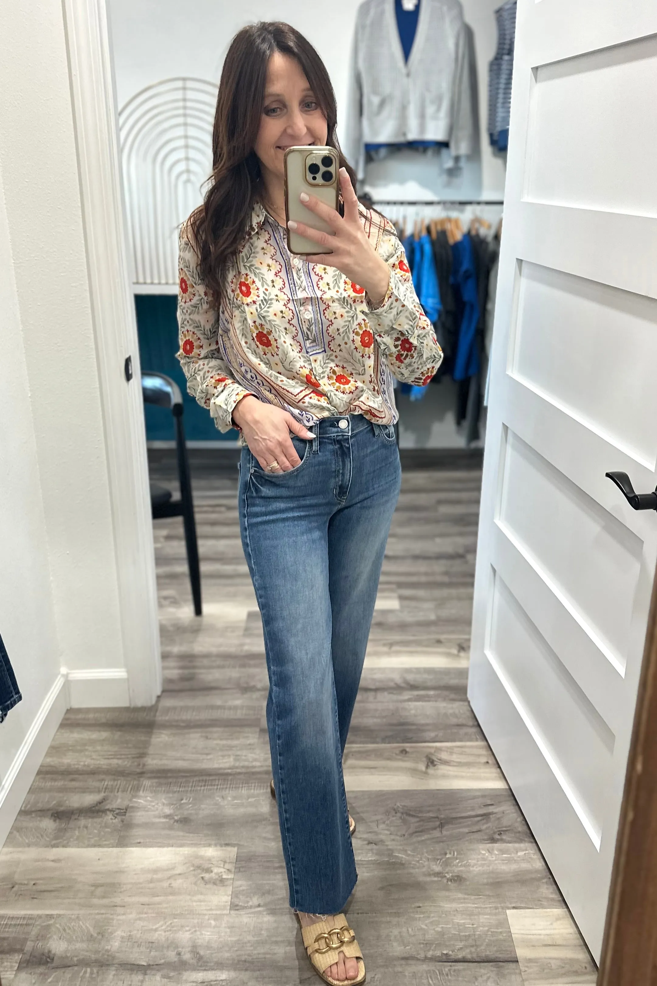 Rita Pattern Button Down