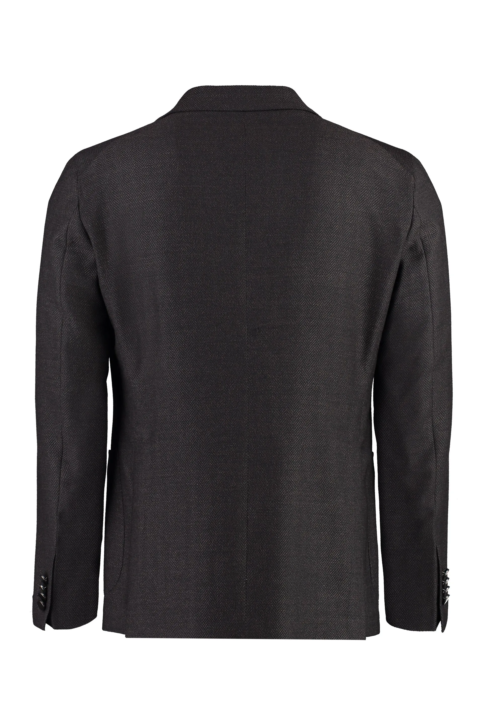 Single-breasted virgin wool jacket