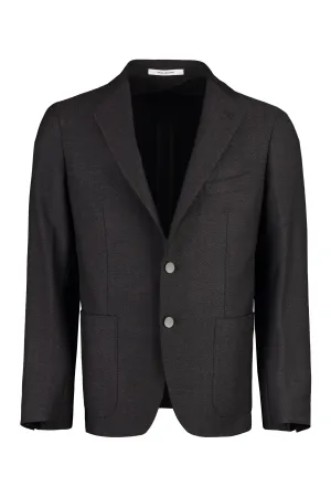 Single-breasted virgin wool jacket
