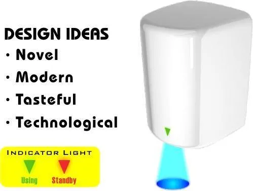 SKY® High Speed Wall Hand Dryer - White Porcelain Enamel