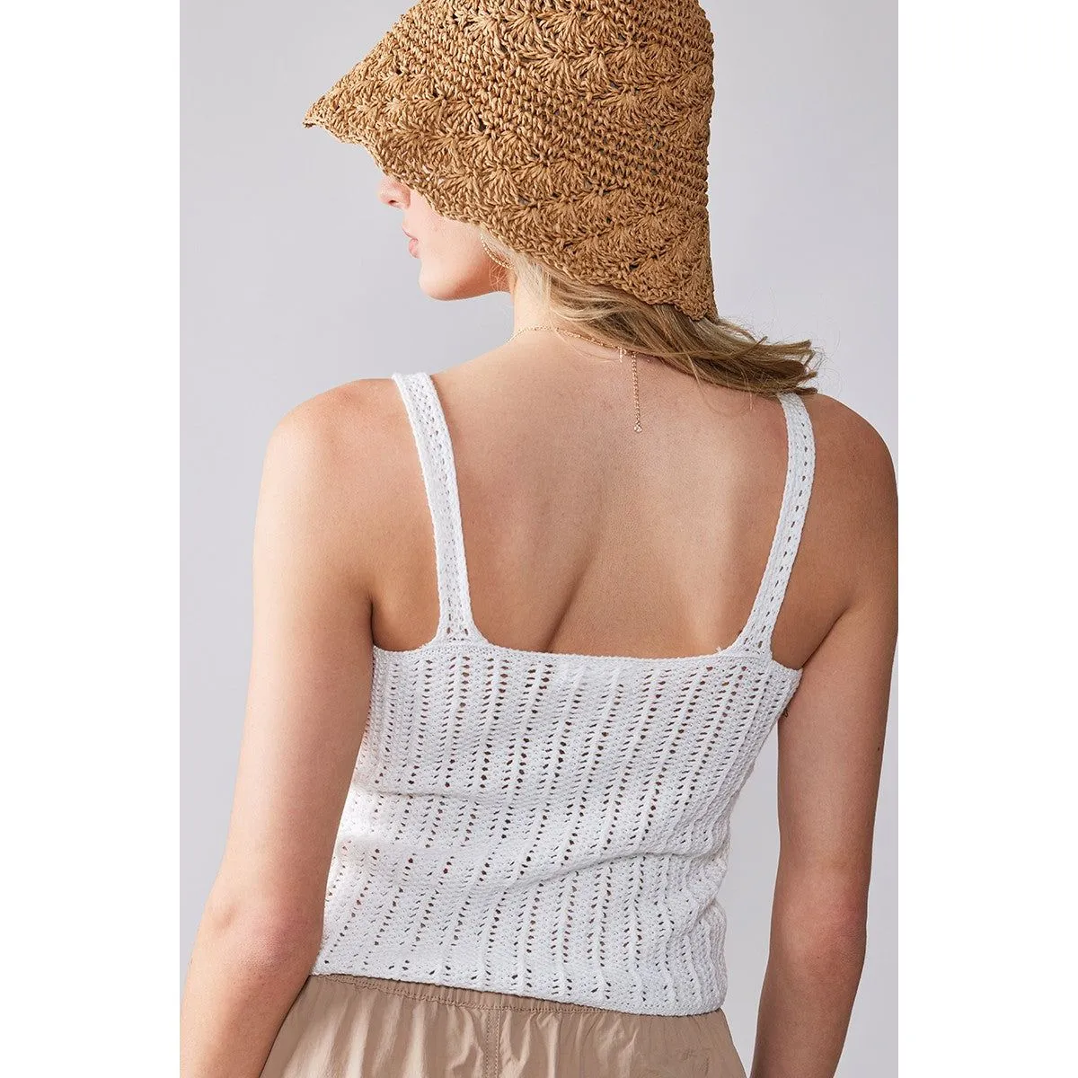 The Annica Crochet Tank Top
