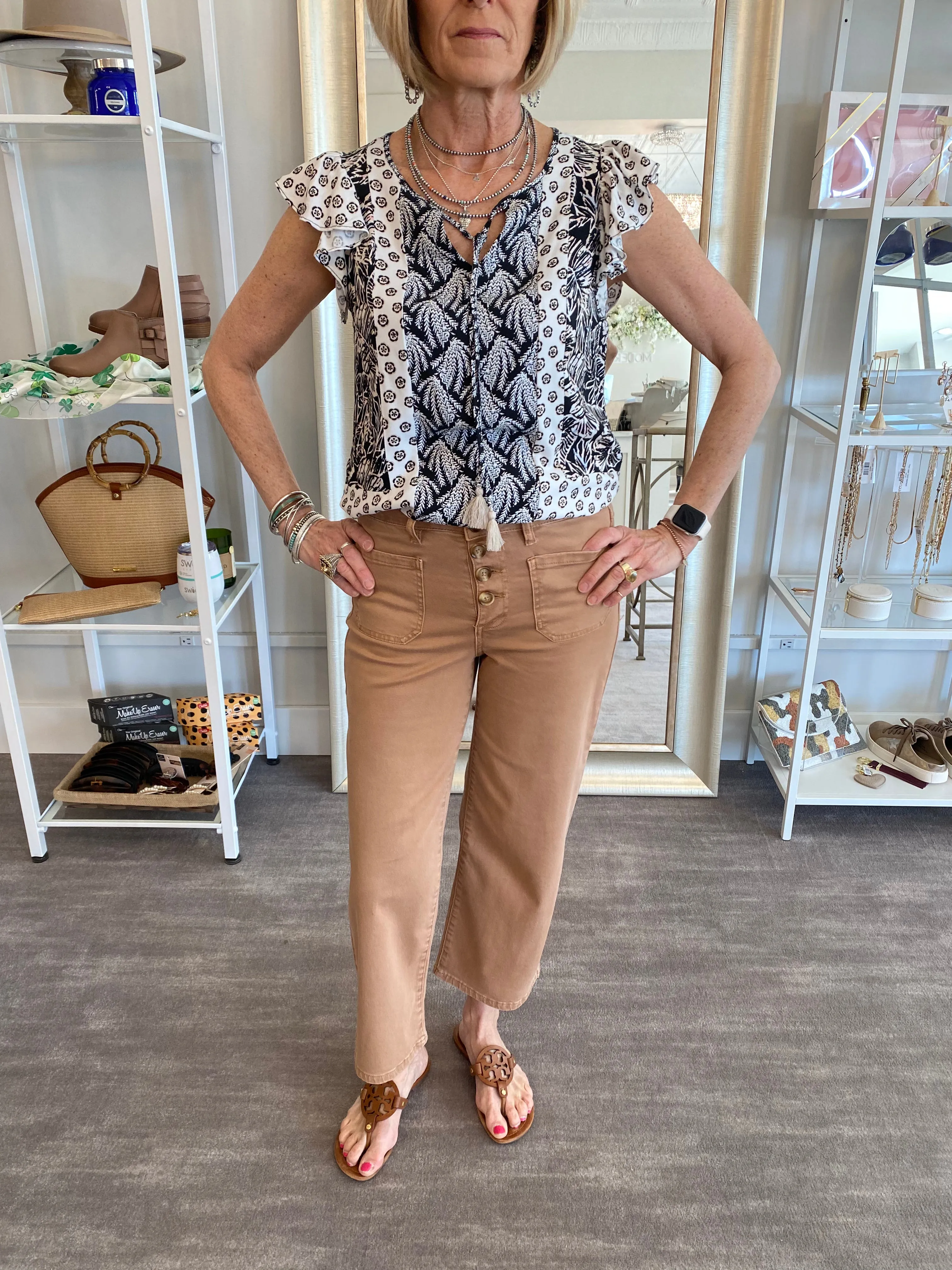 Tribal Frill Sleeve Top