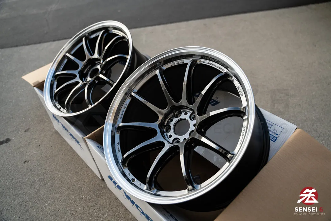 Work Emotion ZR10 1P / 19x9.5  23, 19x10.5  30 / 5x112 / Glim Black Diamond Cut Rim (GTKRC)