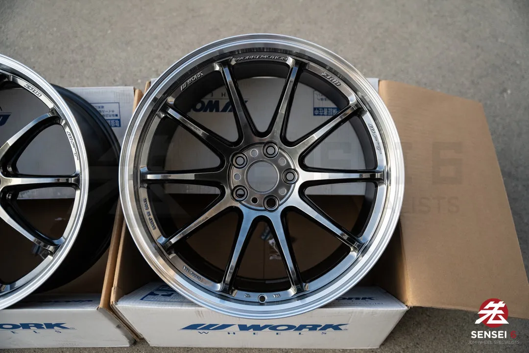 Work Emotion ZR10 1P / 19x9.5  23, 19x10.5  30 / 5x112 / Glim Black Diamond Cut Rim (GTKRC)