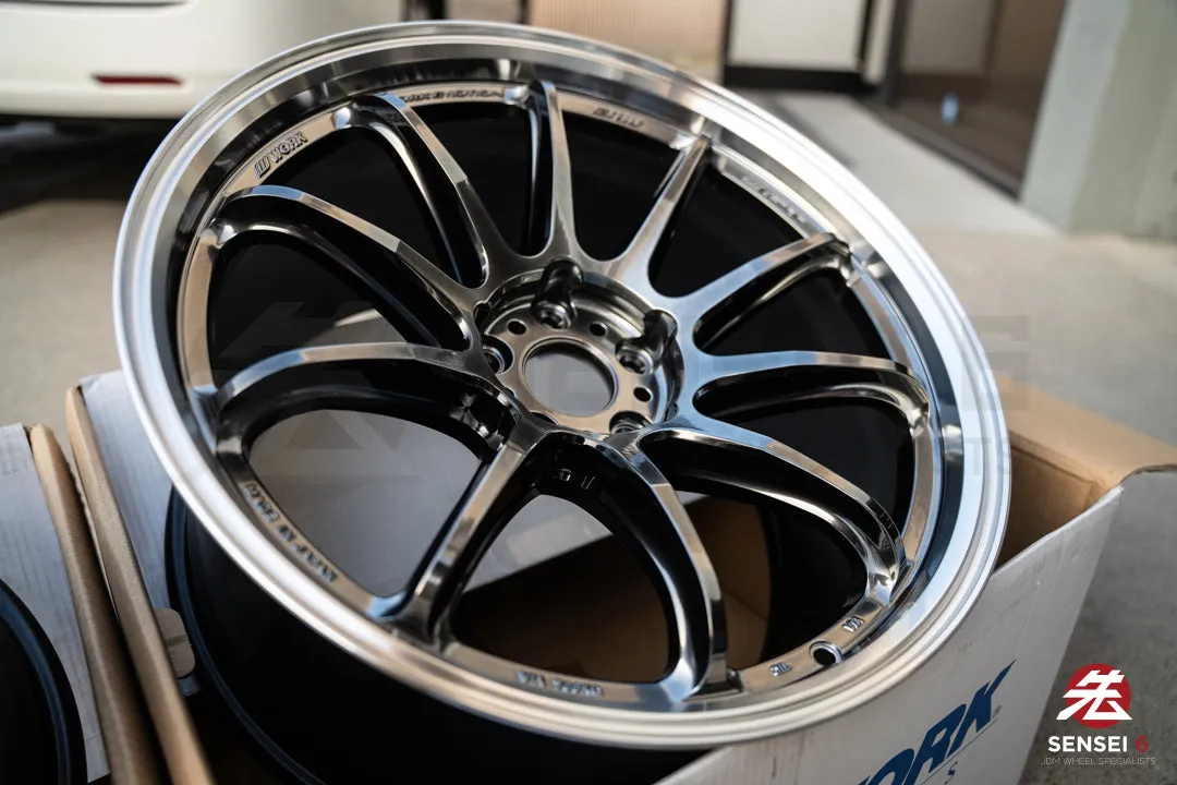 Work Emotion ZR10 1P / 19x9.5  23, 19x10.5  30 / 5x112 / Glim Black Diamond Cut Rim (GTKRC)