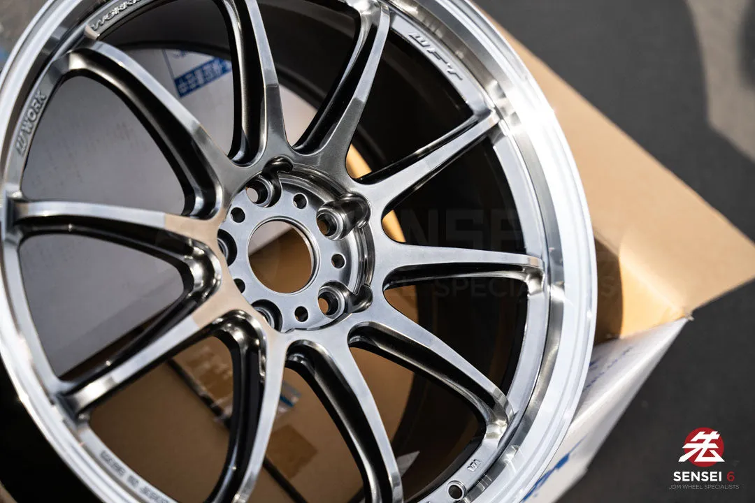 Work Emotion ZR10 1P / 19x9.5  38 / 5x114.3 / Glim Black Diamond Cut Rim (GTKRC)