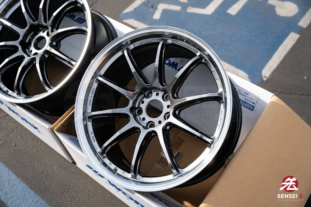 Work Emotion ZR10 1P / 19x9.5  38 / 5x114.3 / Glim Black Diamond Cut Rim (GTKRC)