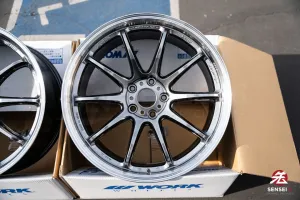 Work Emotion ZR10 1P / 19x9.5  38 / 5x114.3 / Glim Black Diamond Cut Rim (GTKRC)