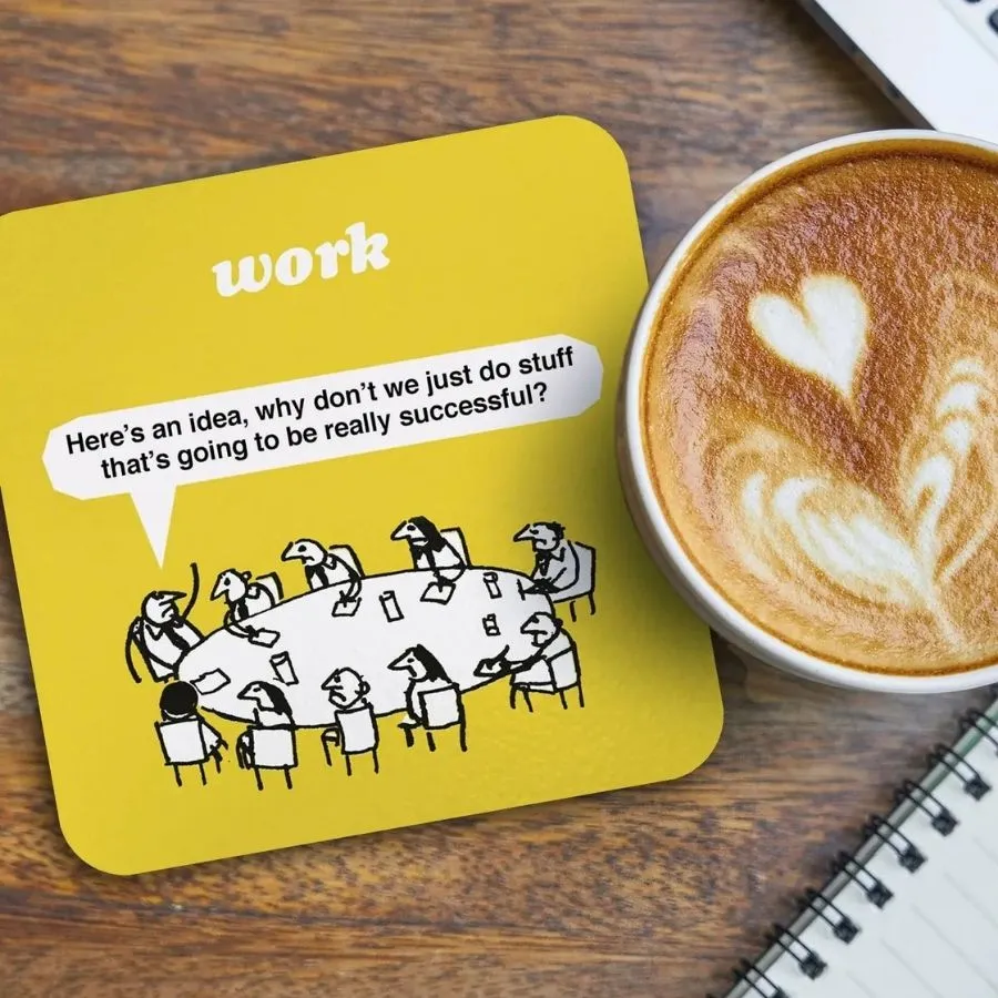 Work  Idea Coaster by Modern Toss